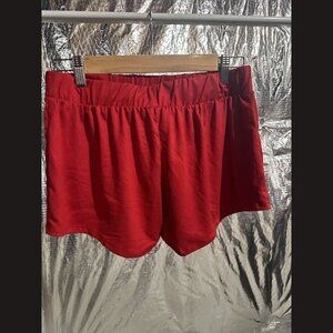 Cozy Rozy Love Women’s Red Sleep Shorts Size L